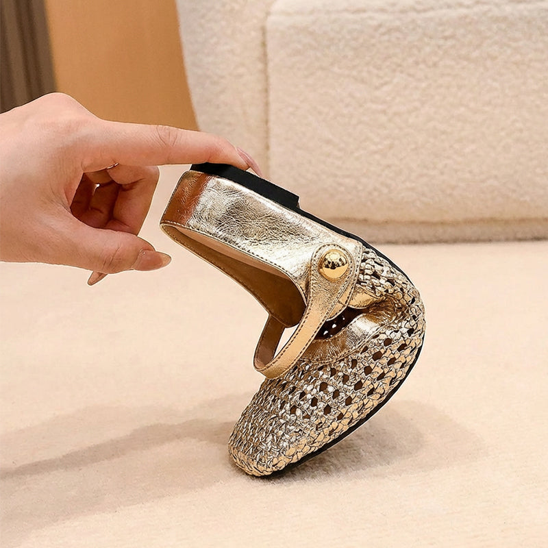 Woven Mary Jane Mules | Breathable Mesh, Comfortable Fit 2