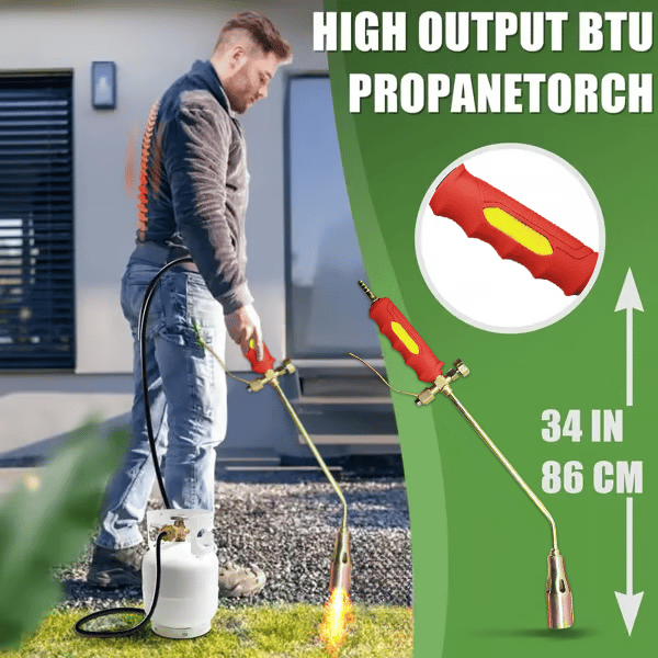 Woyuosn Propane Weed Torch | 1,900,000 BTU, Eco-Friendly, 10-ft Hose 1