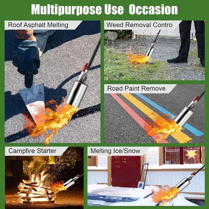 Woyuosn Propane Weed Torch | 1,900,000 BTU, Eco-Friendly, 10-ft Hose 5