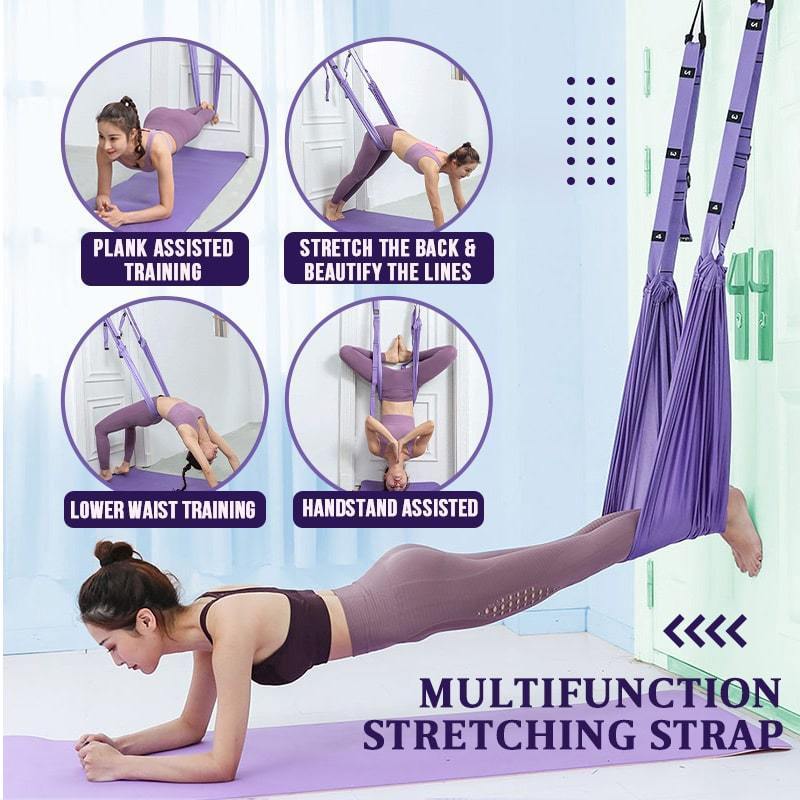 Yogi Stretch Band | Adjustable, Premium Soft Fabric Flexibility Trainer 1