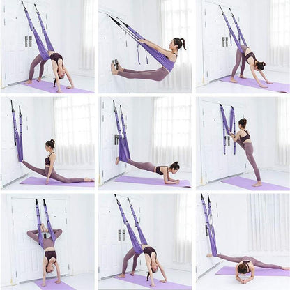 Yogi Stretch Band | Adjustable, Premium Soft Fabric Flexibility Trainer 7
